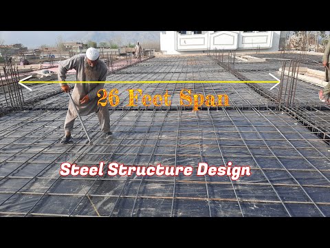 26 Feet Span of beam with Full Steel Reinforcement Details
