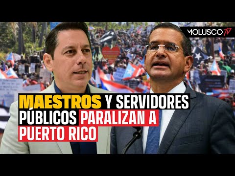 Pierluisi provoca que maestros y empleados públicos protesten por mejores condiciones laborales.