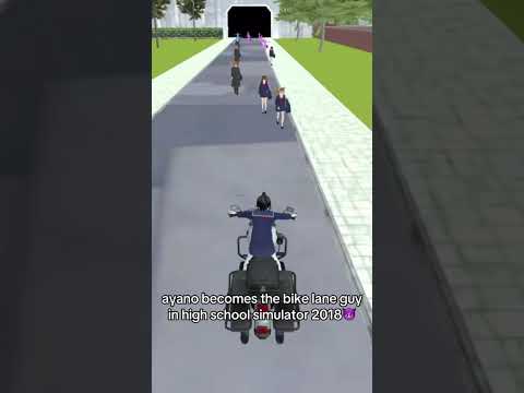 ayano becomes the bike lane guy in high school simulator 2018 😈