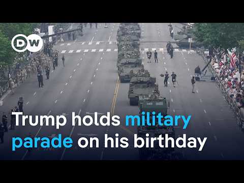 Trump holds military parade in Washington DC amid 'No Kings' protests | DW News