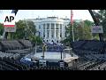 White House previews the cage-match arena for upcoming UFC spectacle