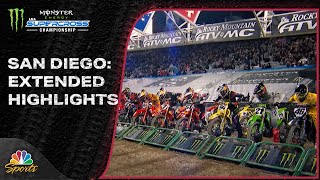 Supercross 2025 - Round 2, San Diego | EXTENDED HIGHLIGHTS | 1/18/25 | Motorsports on NBC