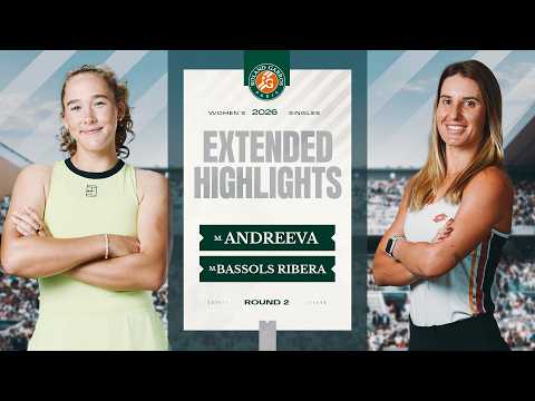 Mirra Andreeva vs Marina Bassols Ribera | Round 2 Extended Highlights | Roland-Garros 2026