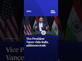 Vice President Vance visits India, addresses trade