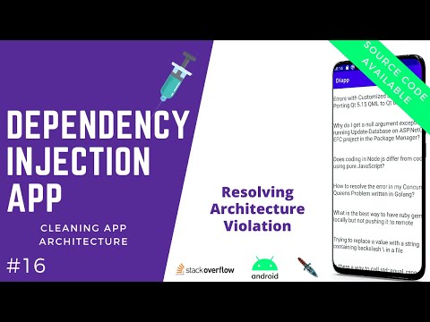 💉 Dependency Injection App - Resolving Architecture Violation - Clean Architecture [#16]