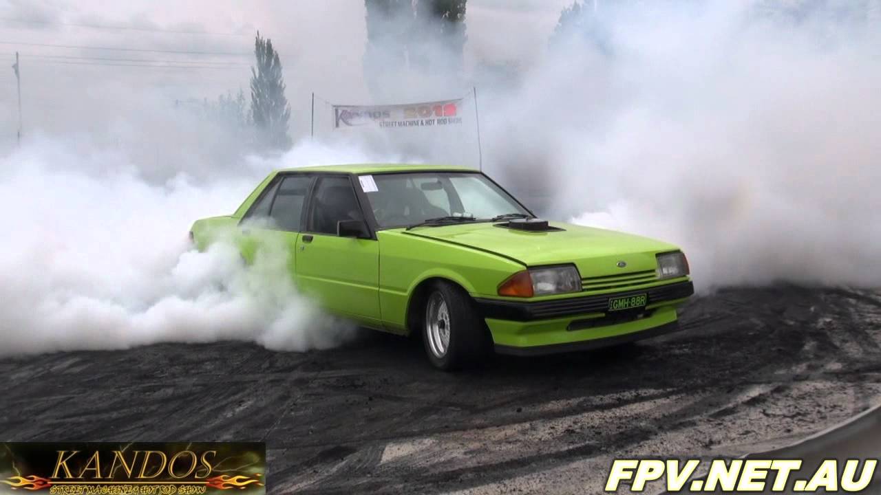 Ford v8 burnout videos #2