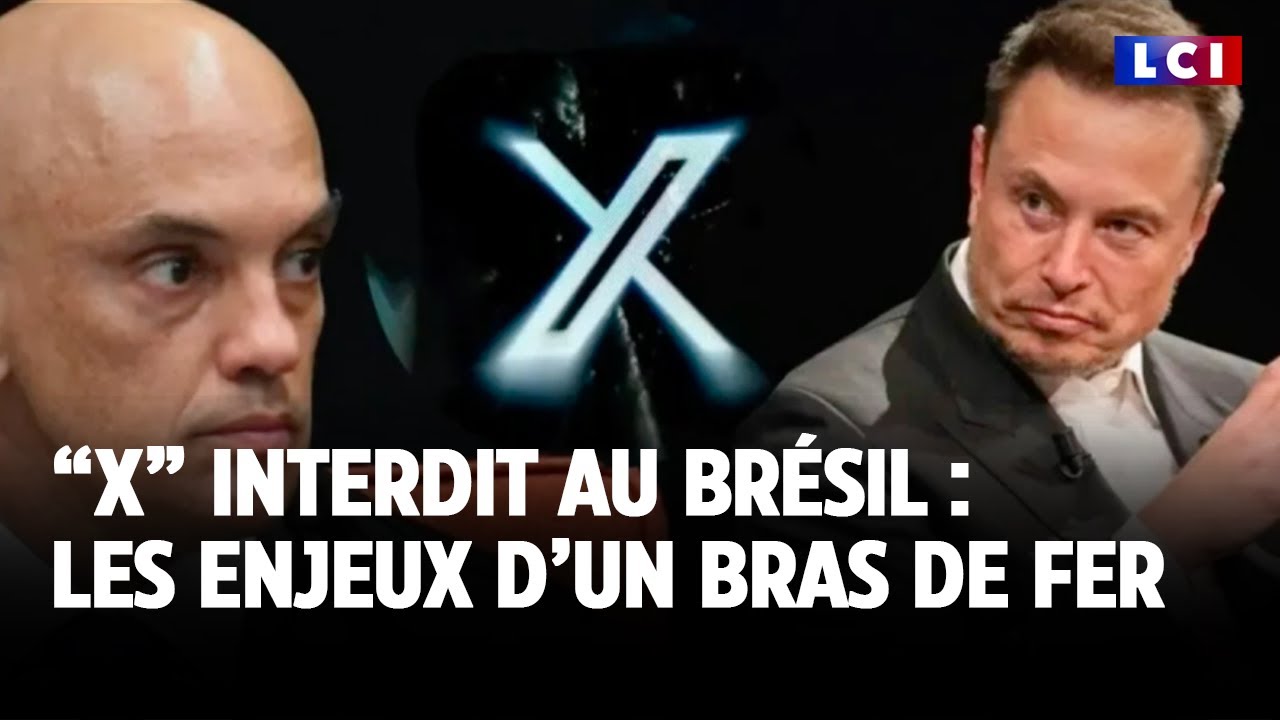 "X" (ex Twitter) interdit au Brésil : la colère d'Elon Musk