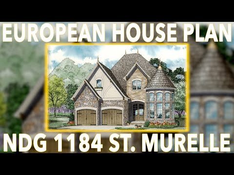 European Style House NDG 1184 Home Plan At A Glance