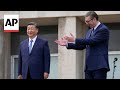 Chinese leader Xi Jinping meets Serbias Vucic on the second leg of his Europe tour
