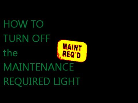 98 Honda accord reset maintenance required light #6