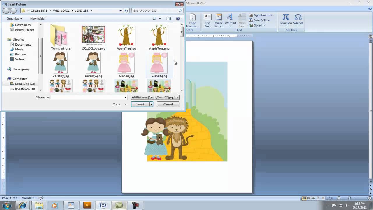 word 2007 clipart not working - photo #25
