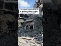 Israeli forces dorp leaflets over Gaza City, urging people to leave