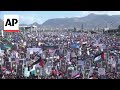 Thousands protest in Yemen in support of Palestinians in Gaza