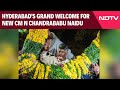 Chandrababu In Hyderabad | Hyderabads Grand Welcome For New Chief Minister Chandrababu Naidu