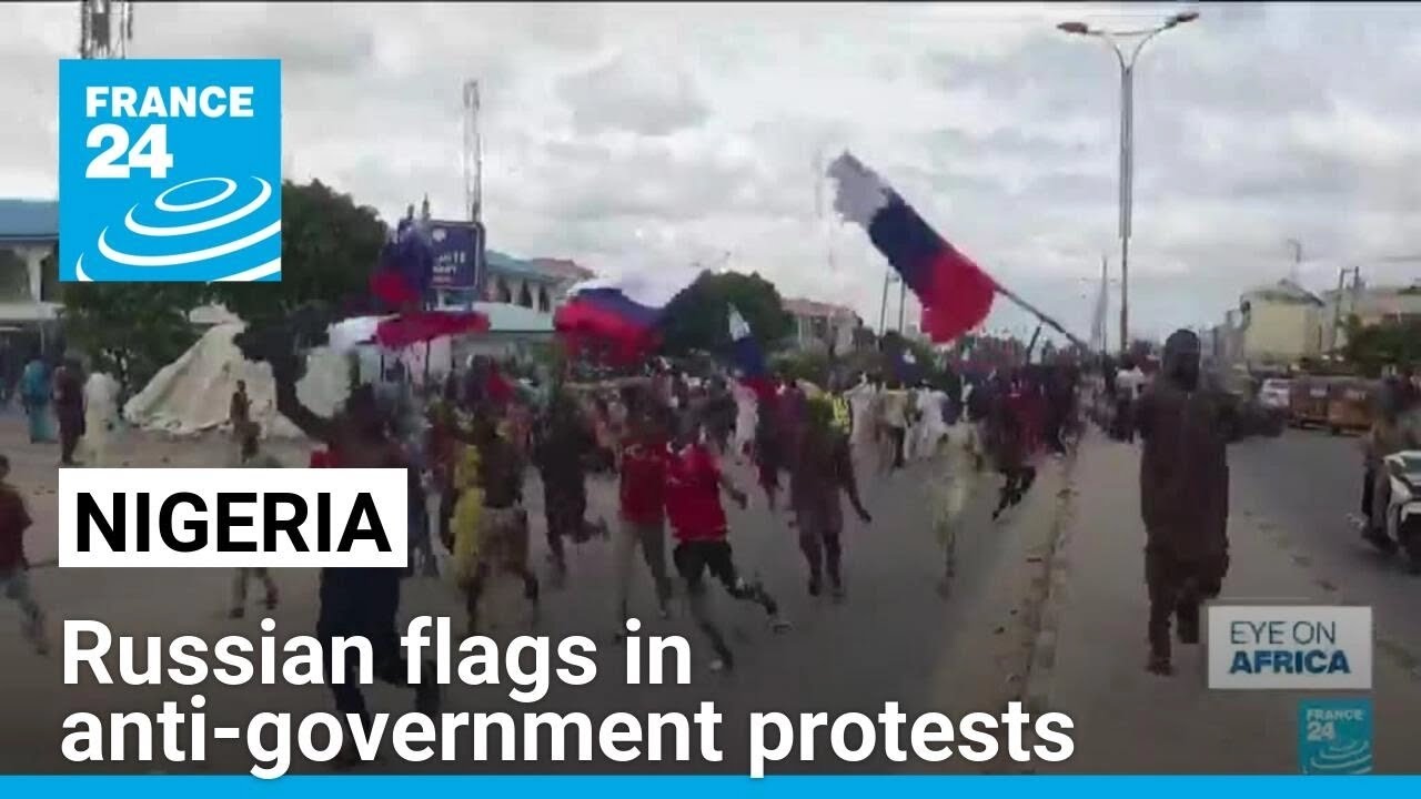 Nigeria detains tailors who made Russian flags for anti-government protests • FRANCE 24 English