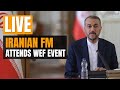 LIVE | Iranian FM Hossein Amir-Abdollahian Attends WEF Event | News9