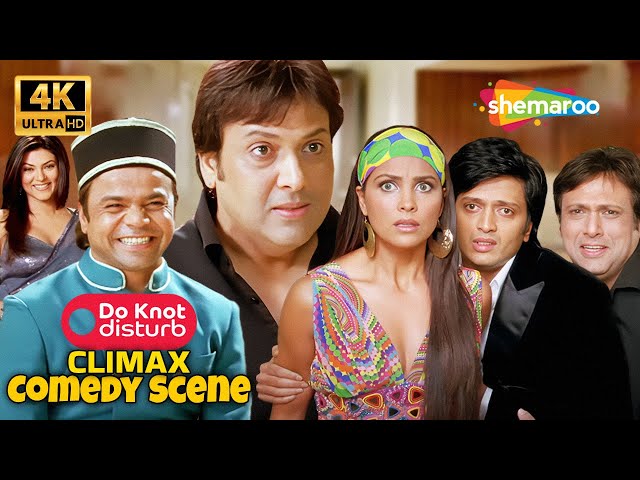 Do Knot Disturb - Most Comedy Climax Scene (4K) - Govinda, Rajpal Yadav, Lara Dutta, Ritesh Deshmukh