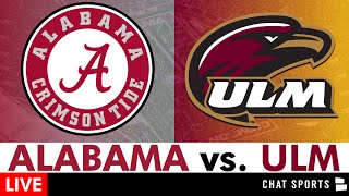 Alabama vs. ULM Live Streaming Scoreboard, Play-By-Play, Highlights | CFB Week 2 On SEC Network