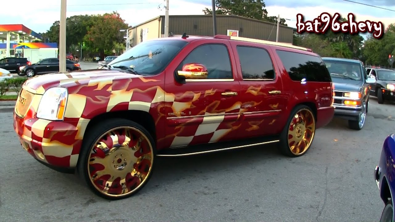 Brandywine & Gold Flamed GMC Yukon Denali on 30" Forgiatos ... Brandywine & Gold Flamed GMC Yukon Denali on 30" Forgiatos ...