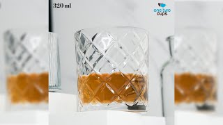 Pratinjau video produk One Two Cups Gelas Whisky Cocktail Old Fashion Rock Glass 320ml - CG32