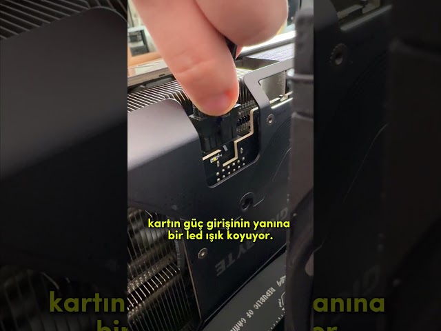 Ekran Kartı Güç Girişindeki Beyaz Işık Nedir? Neden Yanar? #EkranKartı