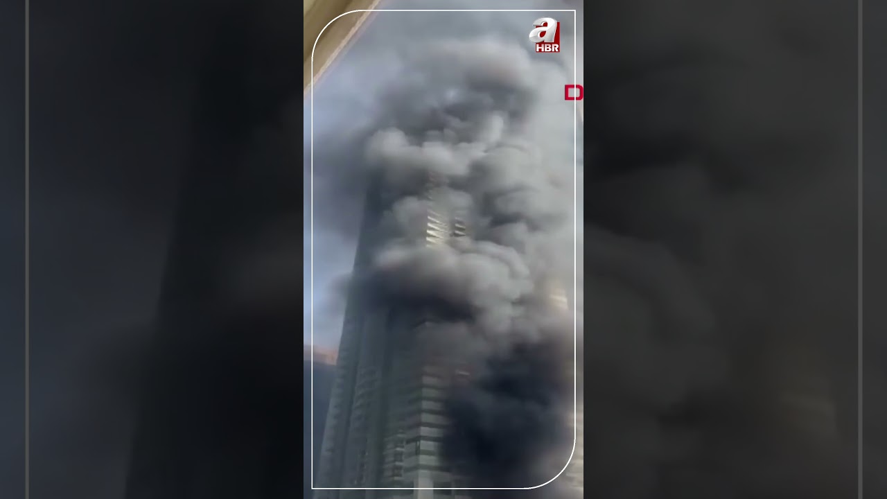 Dubai’de 67 katlı gökdelende yangın çıktı #shorts