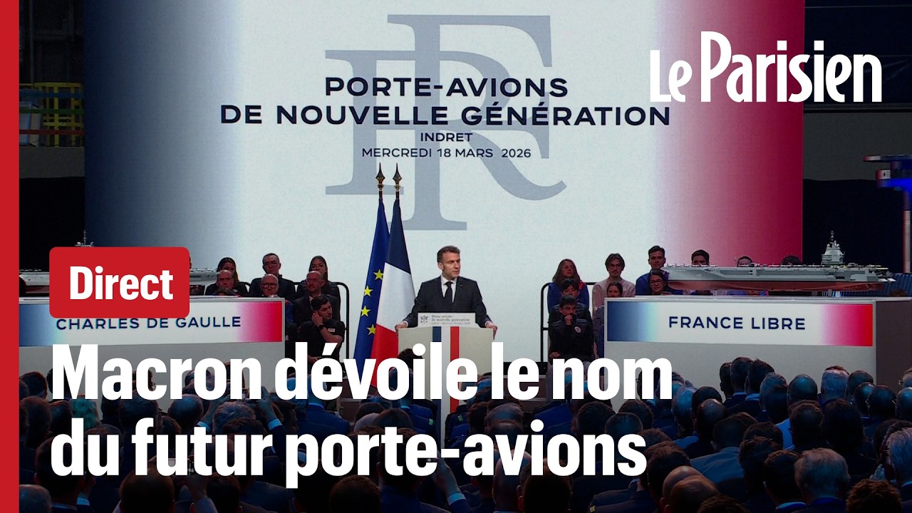 DIRECT. Emmanuel Macron dévoile le nom du nouveau porte-avions