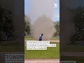 Towering dust devil interrupts baseball game in Buffalo suburb  - 00:29 min - News - Video