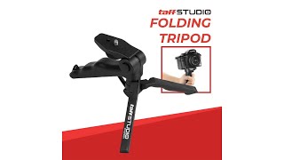 Pratinjau video produk TaffSTUDIO Mini Foldable Folding Tripod Stand - CP-GP264