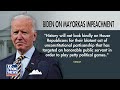 PETTY POLITICS: Biden fires back over Mayorkas impeachment  - 05:10 min - News - Video