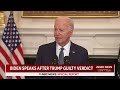 Biden on Trump remarks following guilty verdict: Irresponsible to claim justice system is rigged  - 01:50 min - News - Video
