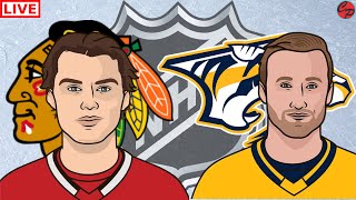 Chicago Blackhawks vs Nashville Predators NHL Hockey Live Game Cast & Audio