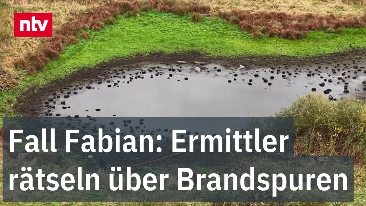 Fall Fabian: Ermittler rätseln über Brandspuren - Tümpel zum Teil leergepumpt