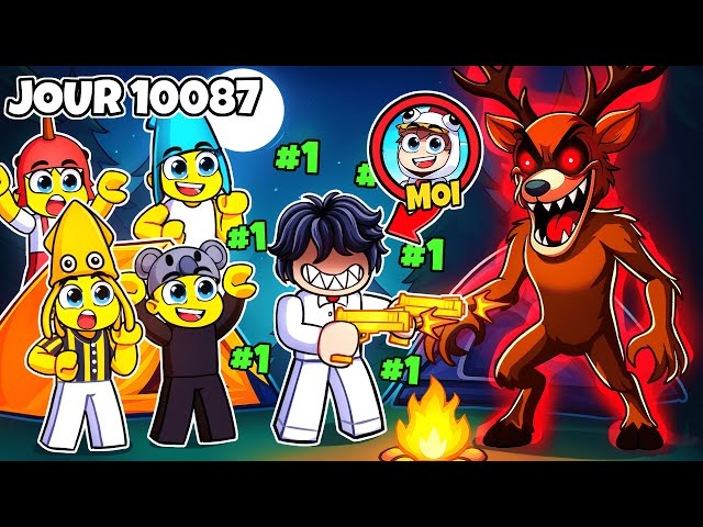 J'ai prétendu être le JOUEUR NUMÉRO 1 dans 100 JOURS dans la pire Forêt Roblox !