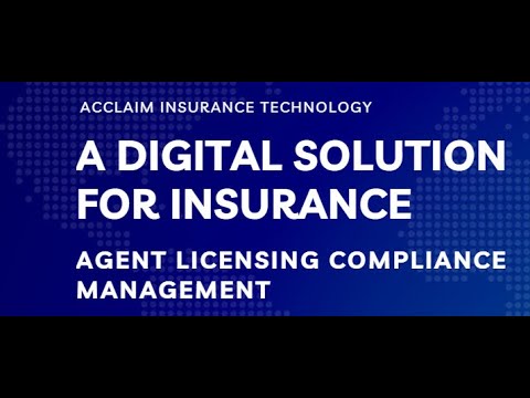 A Digital Solution for Insurance Agent Licensing Compliance Management