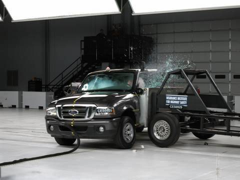 Video crash test Ford Ranger Super Cax od 2008