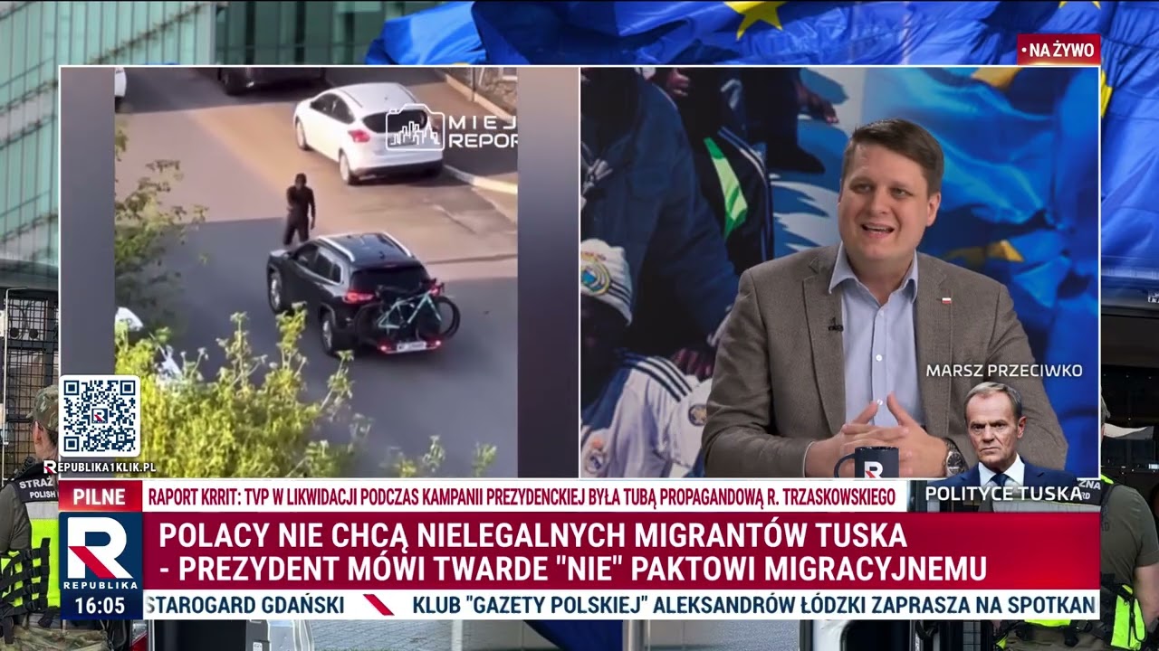 Polacy nie chcą nielegalnych migrantów Tuska! | Republika Dzień