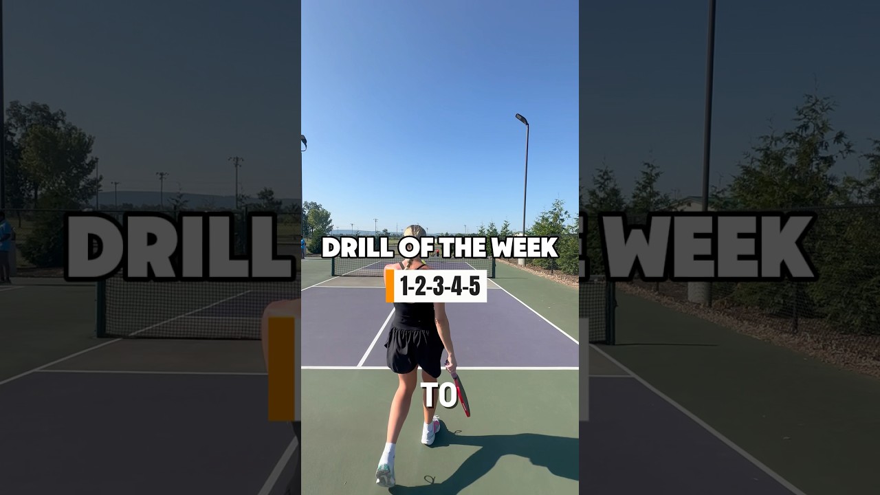 Drill of the Week: 1-2-3-4-5 ✅ #drill #practice #training #pickleball