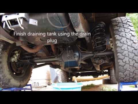 Draining fuel tank nissan navara #6