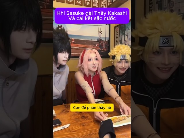 Cái kết sặc nước là thật #sasuke #naruto #anime #cosplay #animecosplay