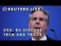 LIVE: US Secretary of State Antony Blinken and EU tech tsar Margrethe Vestager discuss trade and …