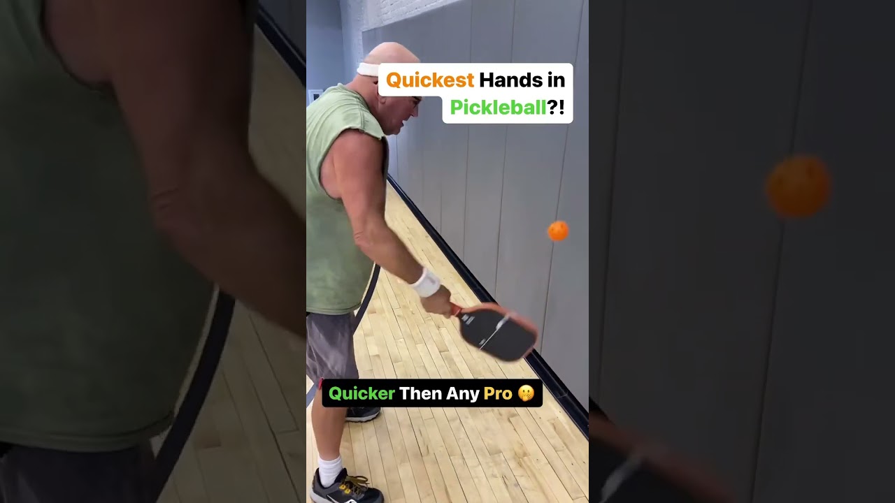Have you seen faster hands? 👀 #pickleball #pickleballskills