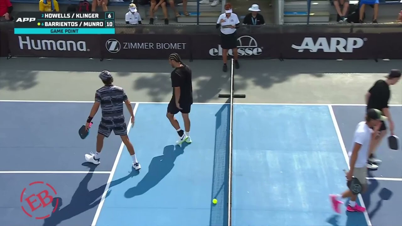 Howells/Klinger v Munro/Barrientos | Game 1 Point | APP Tour | Pickleball