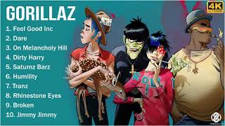 [4K] GORILLAZ Full Album - GORILLAZ Greatest Hits - Top 10 Best GORILLAZ Songs & Playlist 2021