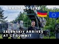 LIVE: Ukrainian President Volodymyr Zelenskiy arrives at G7 summit
