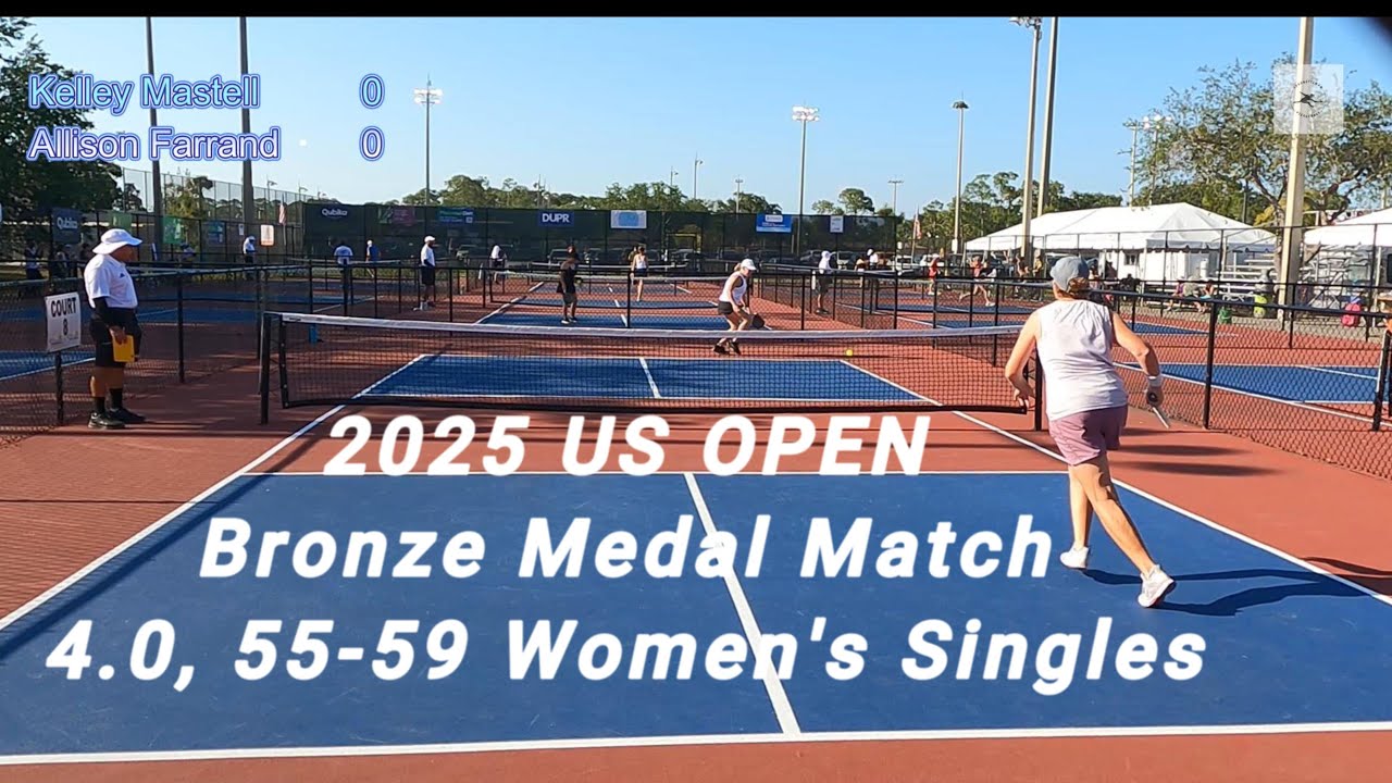 Women's Singles 4.0, 55-59 Bronze Medal Pickleball Match - US OPEN 2025