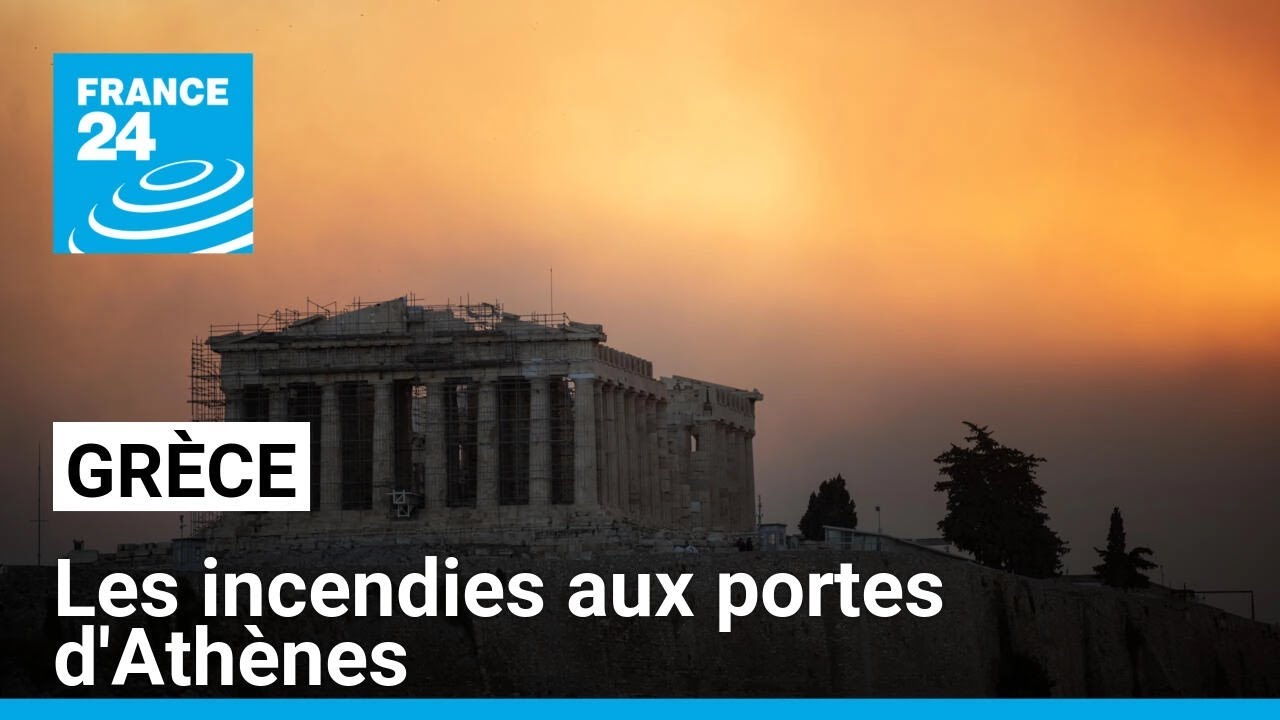 Les incendies aux portes d'Athènes, des renforts internationaux affluent vers la Grèce