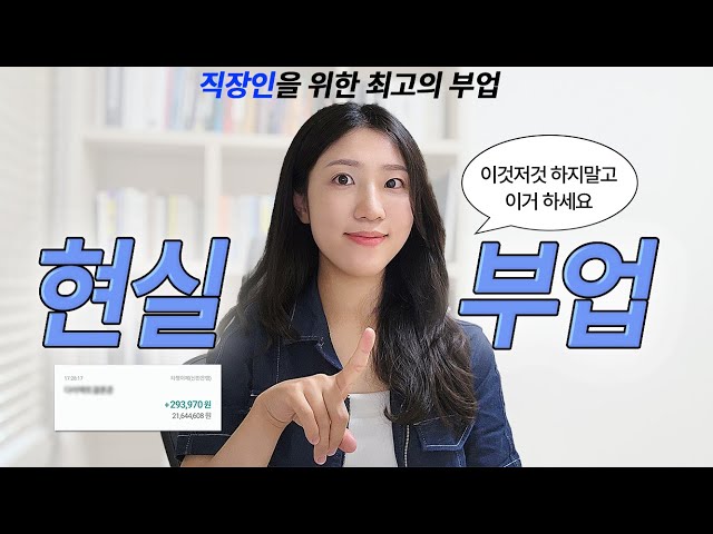 현실적으로 직장인에겐 이만한 부업이 없음. 다 해본 후기
