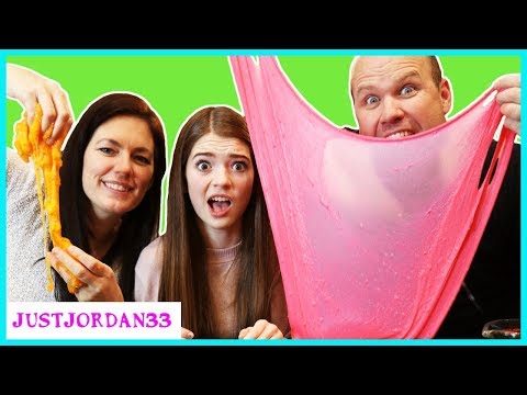 Mom vs Dad SLIME CHALLENGE / JustJordan33