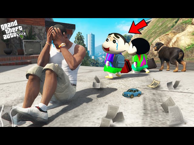 Shinchan And Pinchan Left Franklin House In GTA 5!